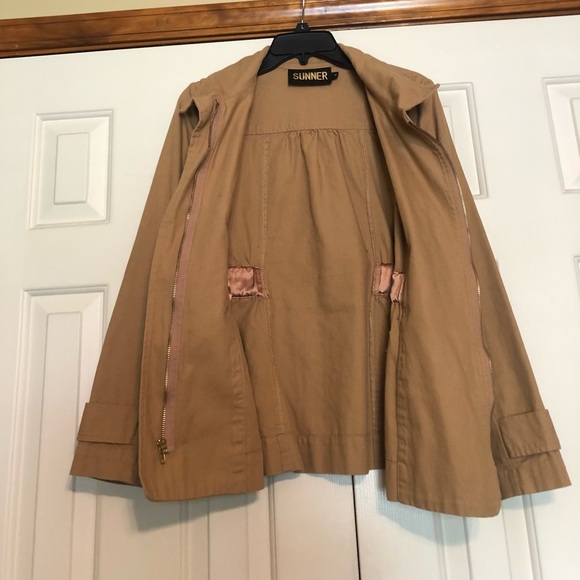 Anthropologie Sunner fawn color lightweight jacket, Medium, EXCELLENT CONDITION - Picture 3 of 9